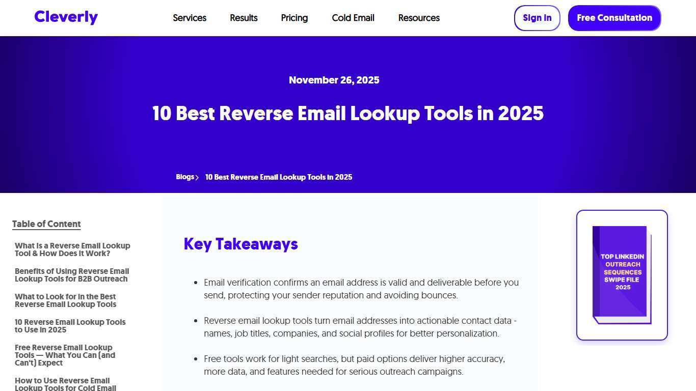 10 Best Reverse Email Lookup Tools in 2025
